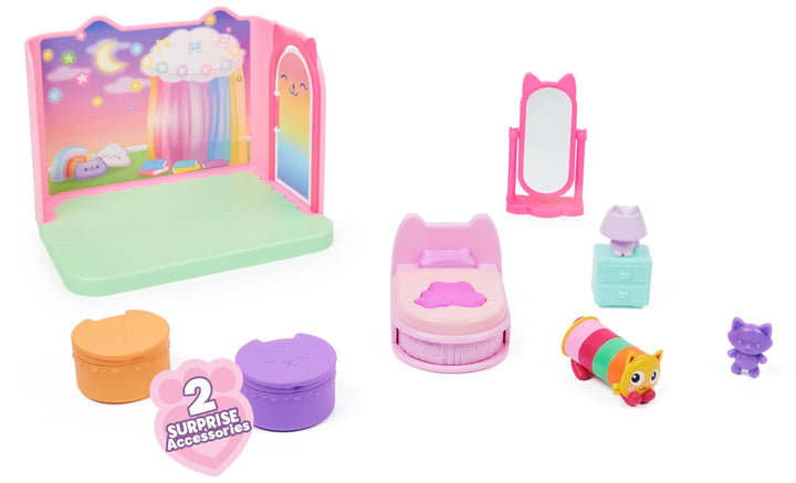 Gabby’s Dollhouse Sweet Dreams Bedroom Playset with Pillow Cat Figure & 3 Accessories