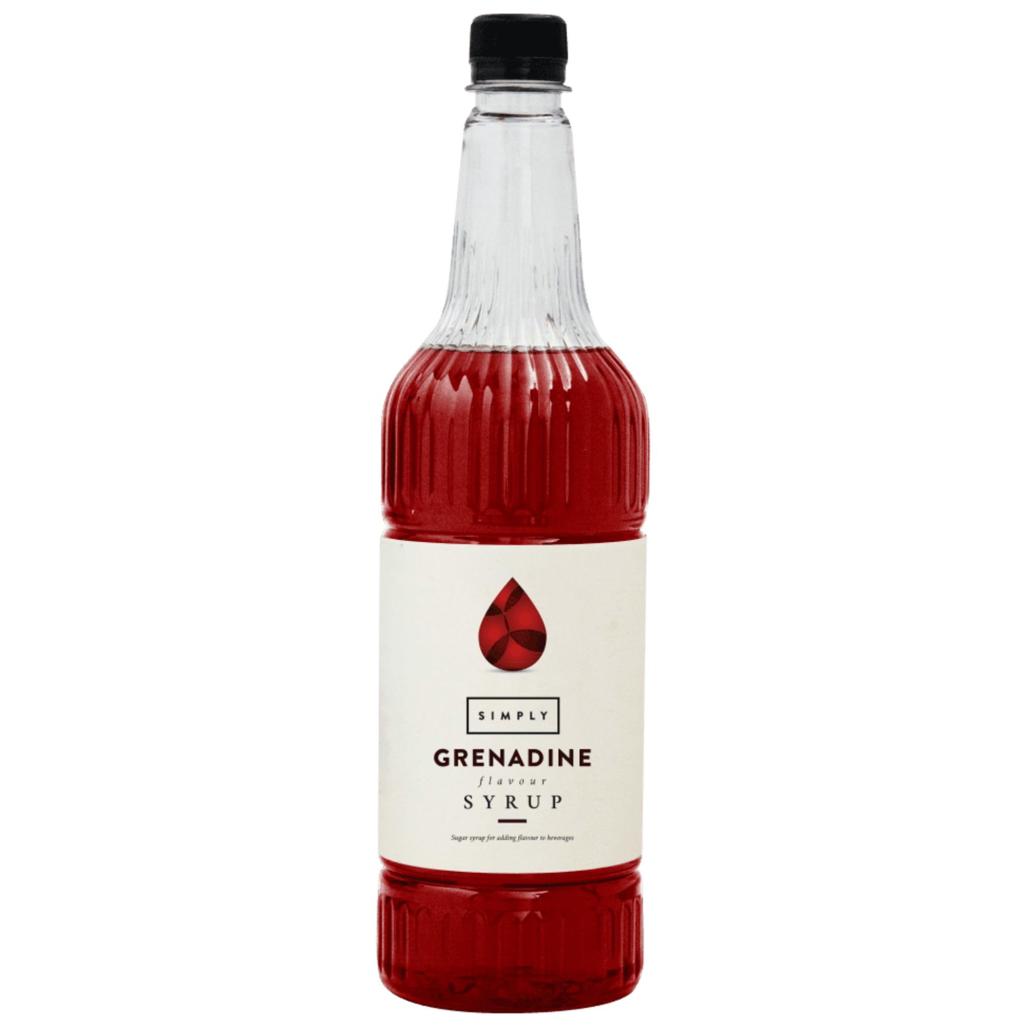 Simply Grenadine Syrup - Vegan, Nut Free Flavoured Syrup for Coffee & Cocktails | 1 L