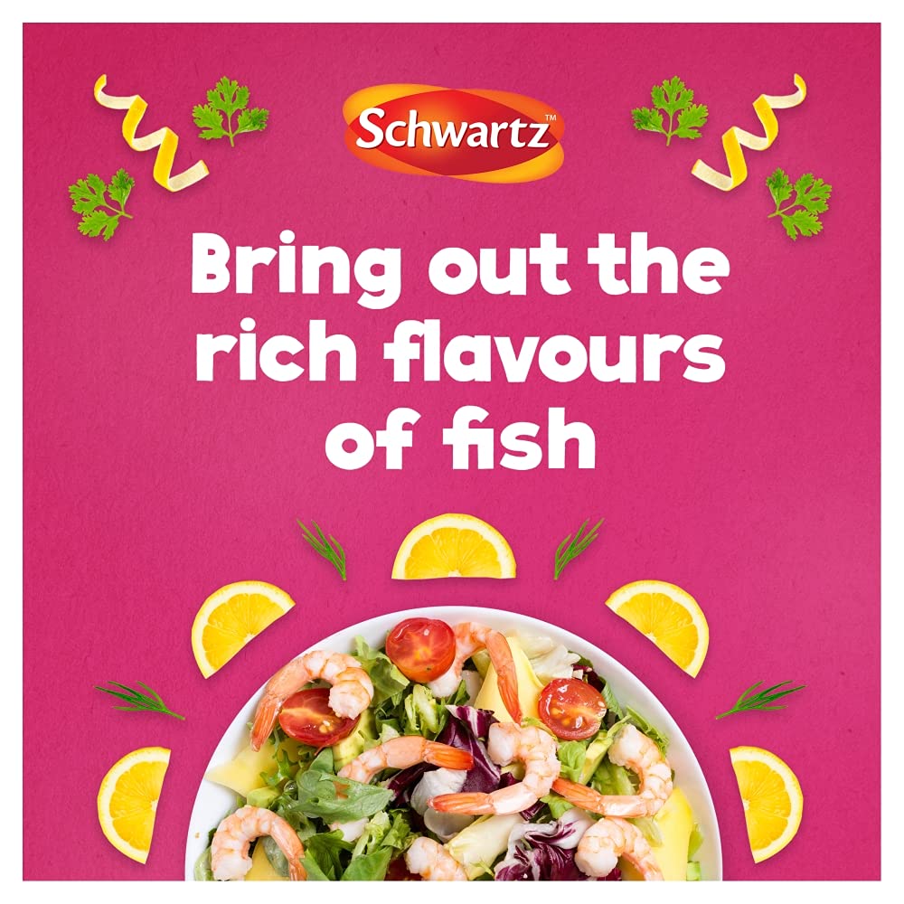 Schwartz Lemon & Dill Fish Seasoning 55g Jar - Pack of 6 3