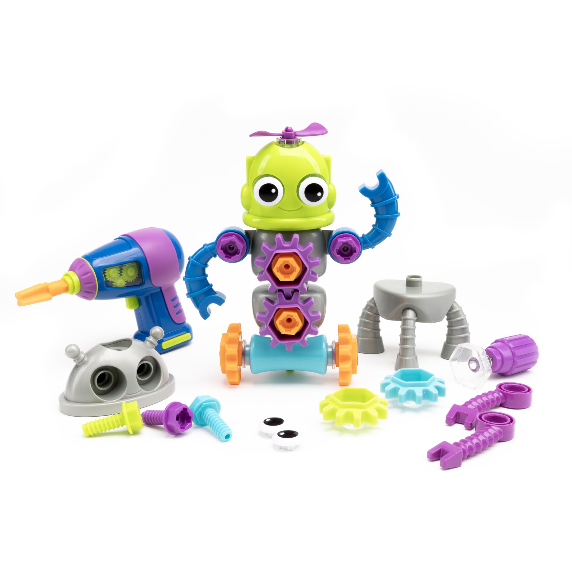 Educational Insights Design & Drill Robot Workshop Building Set | Ages 3+ | 70+ Pieces 4