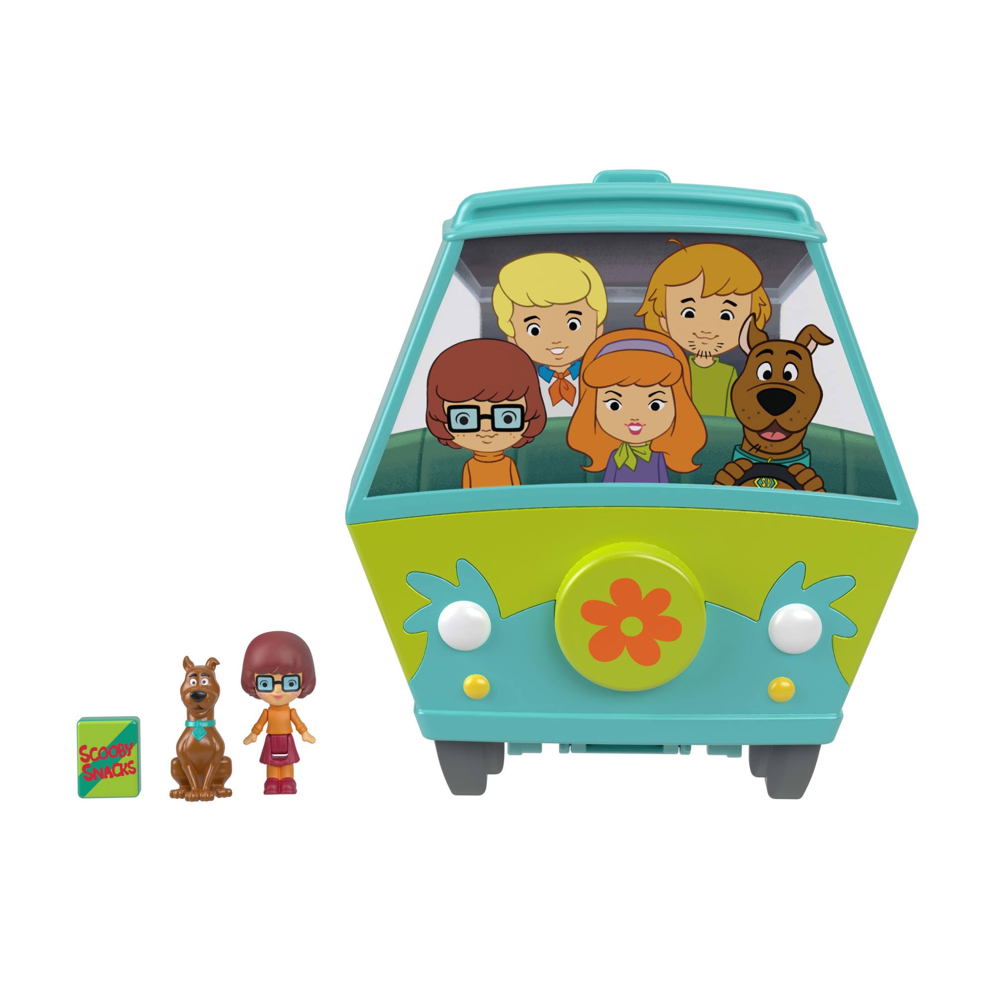 Polly Pocket Scooby-Doo Mystery Machine Compact Playset with Velma & Scooby Dolls | Ages 4+ 6