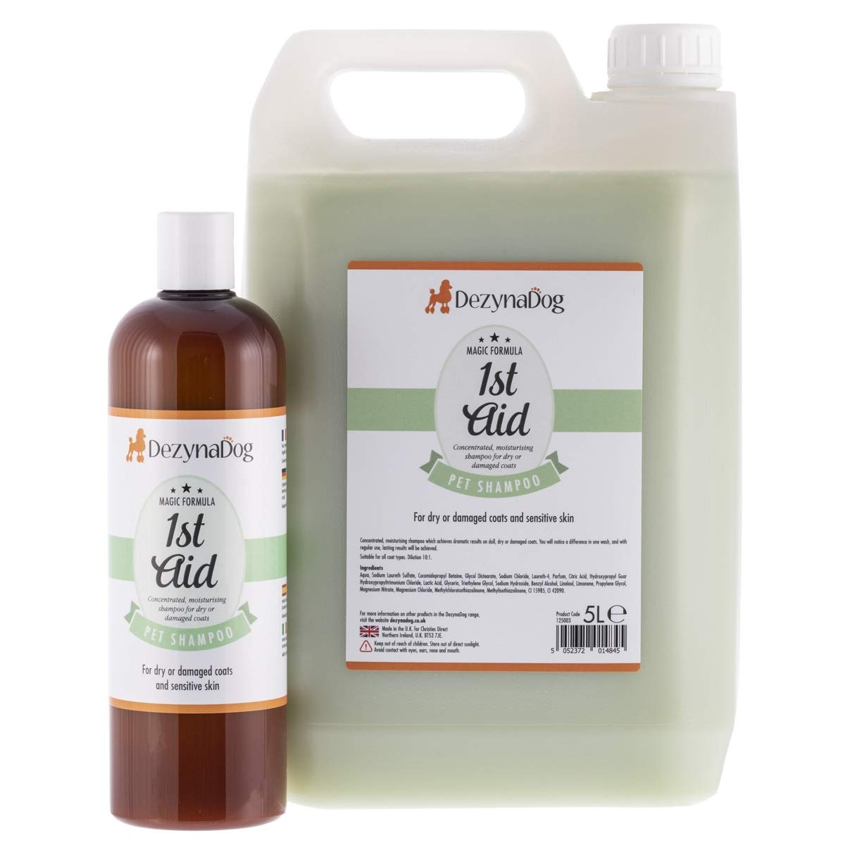 Dezynadog Magic Formula 1st Aid Medicated Dog Shampoo - Soothes Itchy Skin | 500 ml | Moisturizing