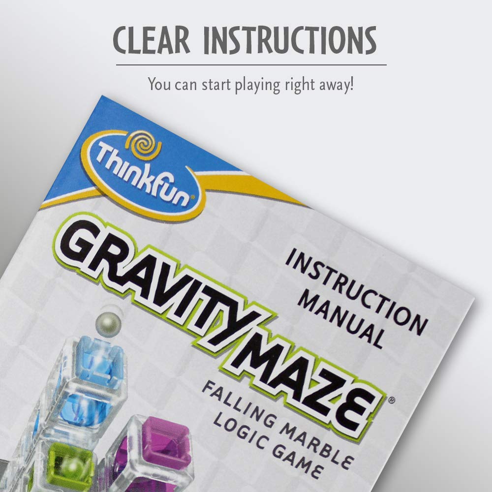 ThinkFun Gravity Maze Falling Marble Logic Game and STEM Toy for Kids Age 8+ 4