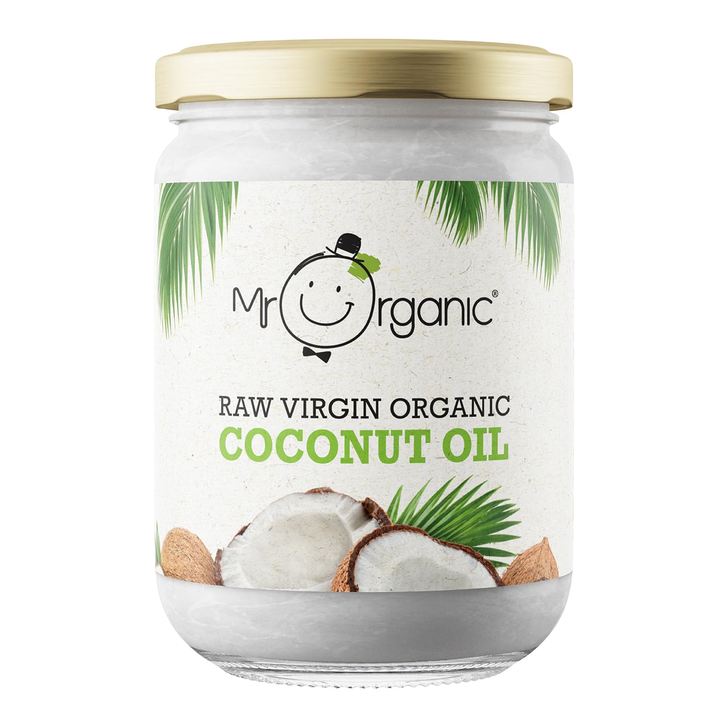 Mr Organic Raw Virgin Coconut Oil - 500ml | Organic, Vegan, Gluten-Free Cooking Oil