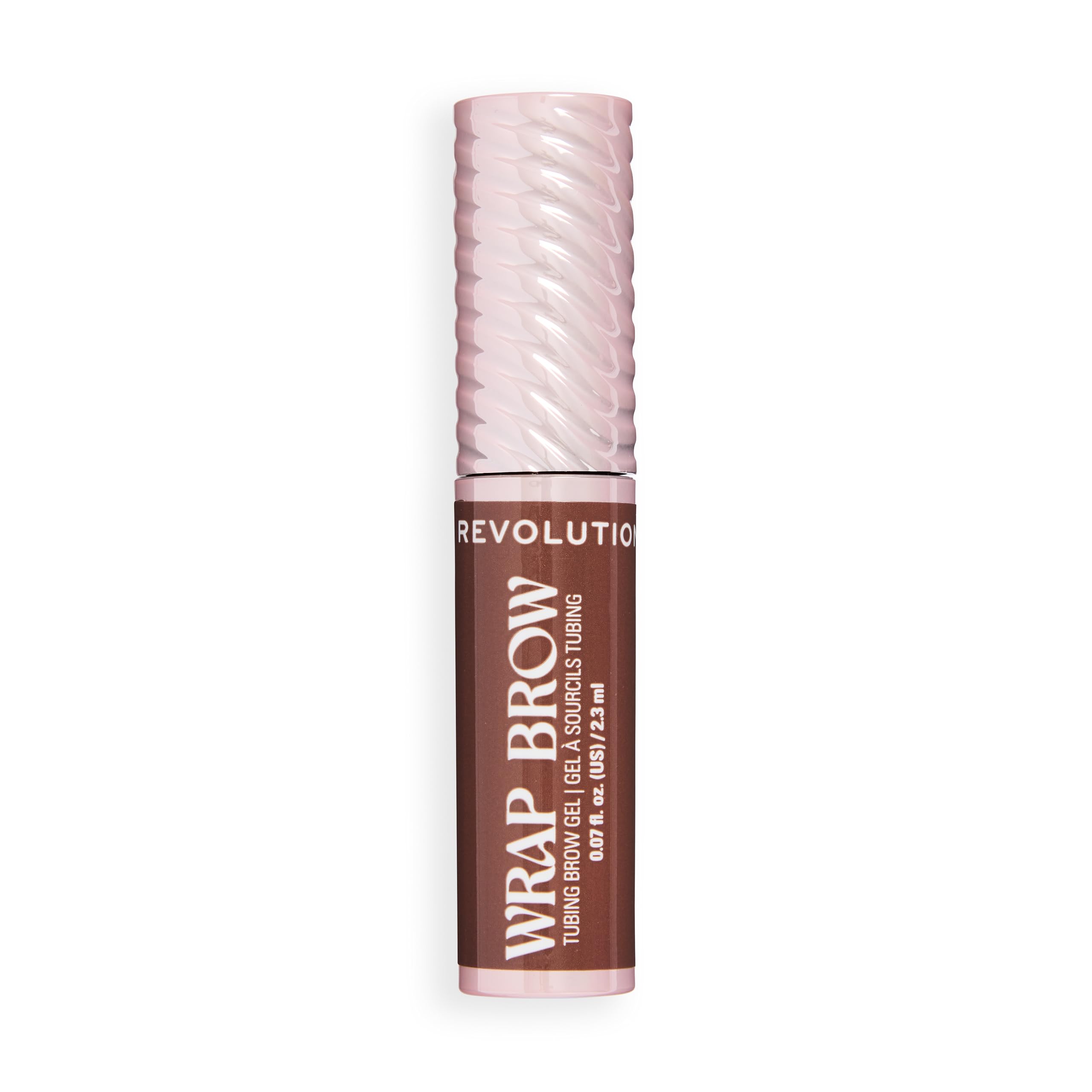 Revolution Beauty London Wrap Brow Tubing Gel - Water-Resistant Sculpting for Women | Warm Medium Brown