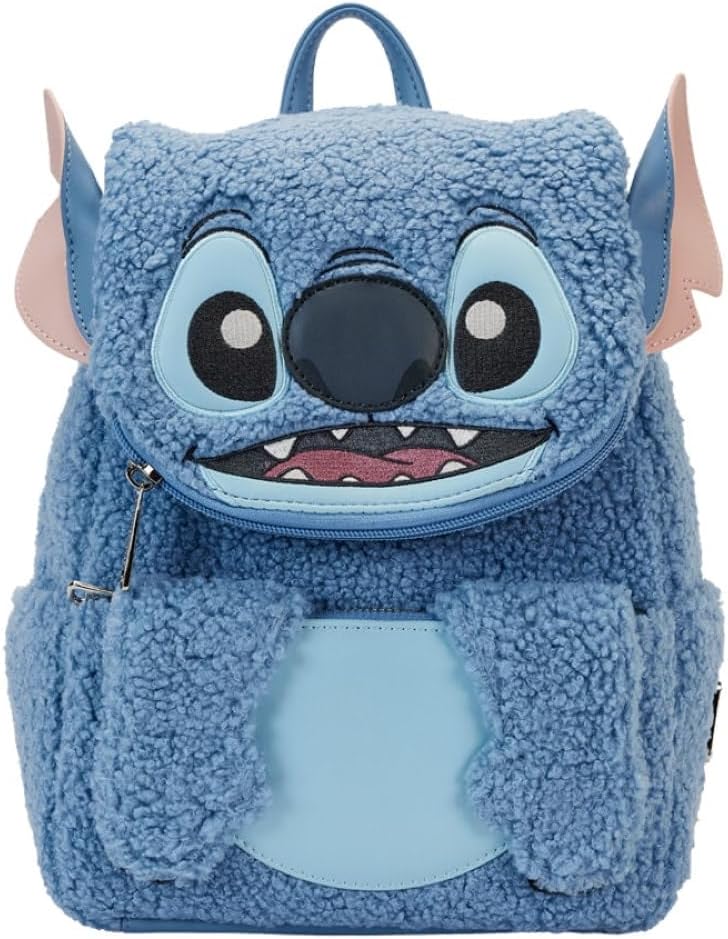 Loungefly Stitch Plush Pocket Mini Backpack 1