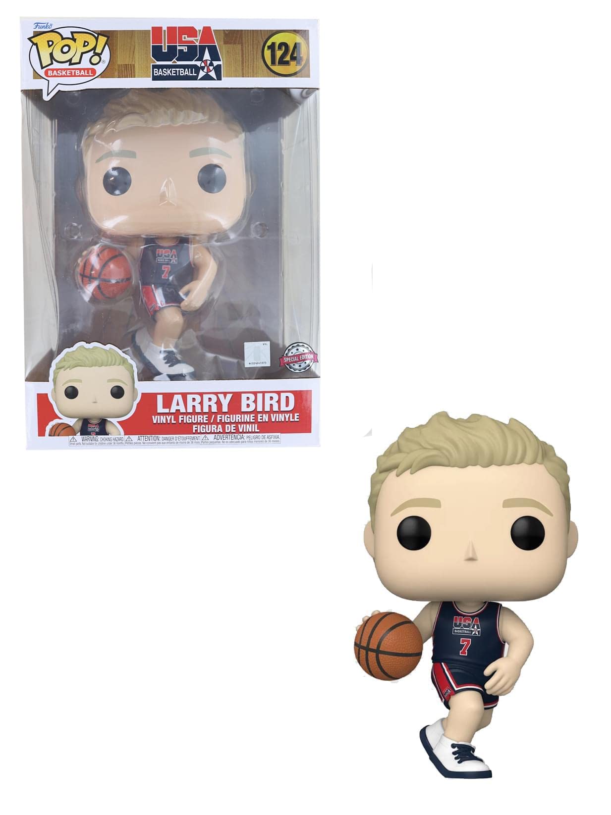 Funko Pop! Super Sized Jumbo - Larry Bird (Team USA) Vinyl Figure 7