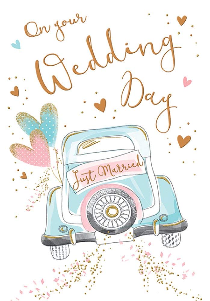 Piccadilly Greetings Wedding Card - 7 x 5 Inches | High Quality Finish | Made in the UK