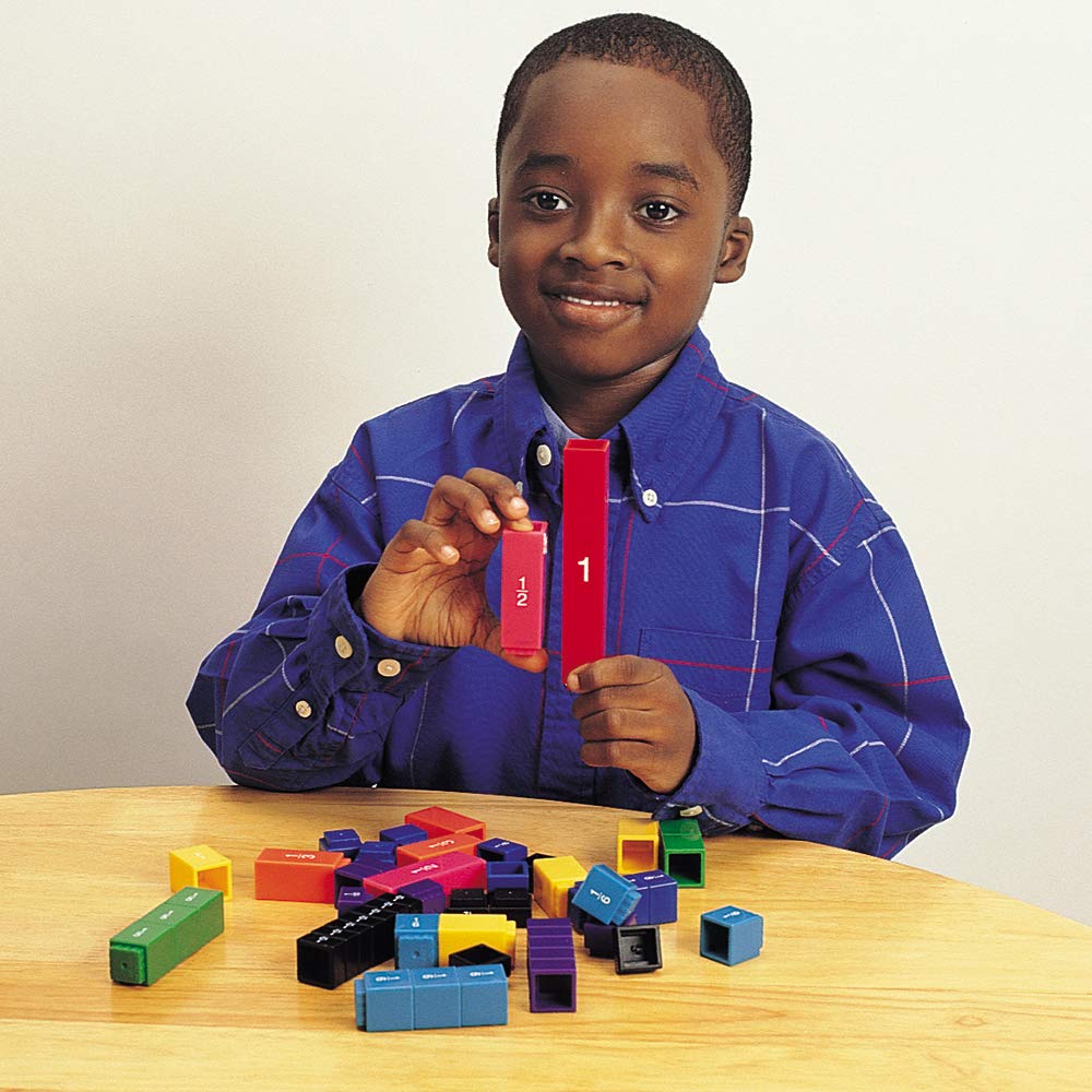 Learning Resources Fraction Tower Cubes - Colour-Coded, Interlocking Math Manipulatives | Ages 6-10 3