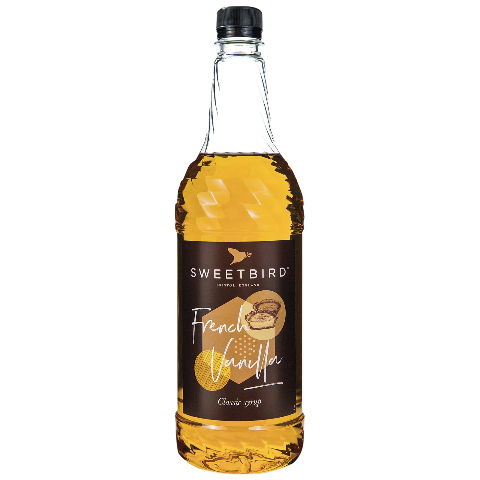 Sweetbird French Vanilla Syrup - 1 Litre Bottle | Vegan Friendly | Made with British Sugar