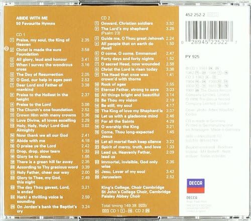 Abide with Me - 50 Favourite Hymns [Audio CD]
