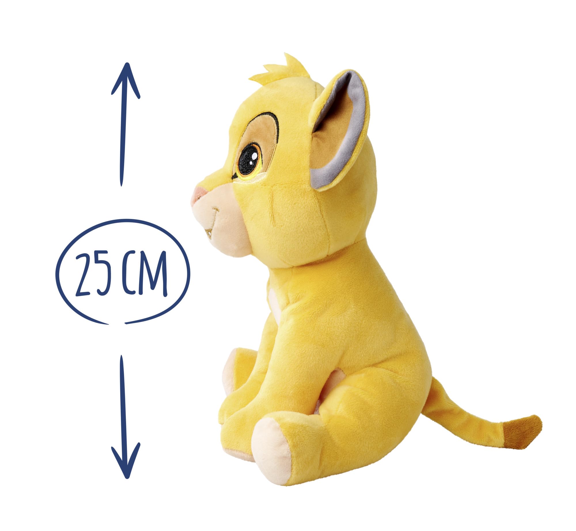 Simba Disney Lion King Plush Toy - 25cm Tall, Officially Licensed 2