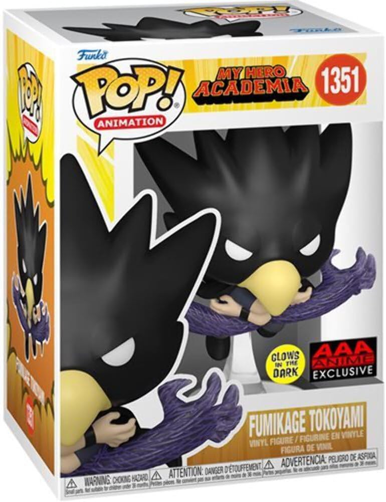 Funko Pop! Animation My Hero Academia - Fumikage Tokoyami (Black Fallen Angel) Vinyl Figure (AAA Anime Exclusive)