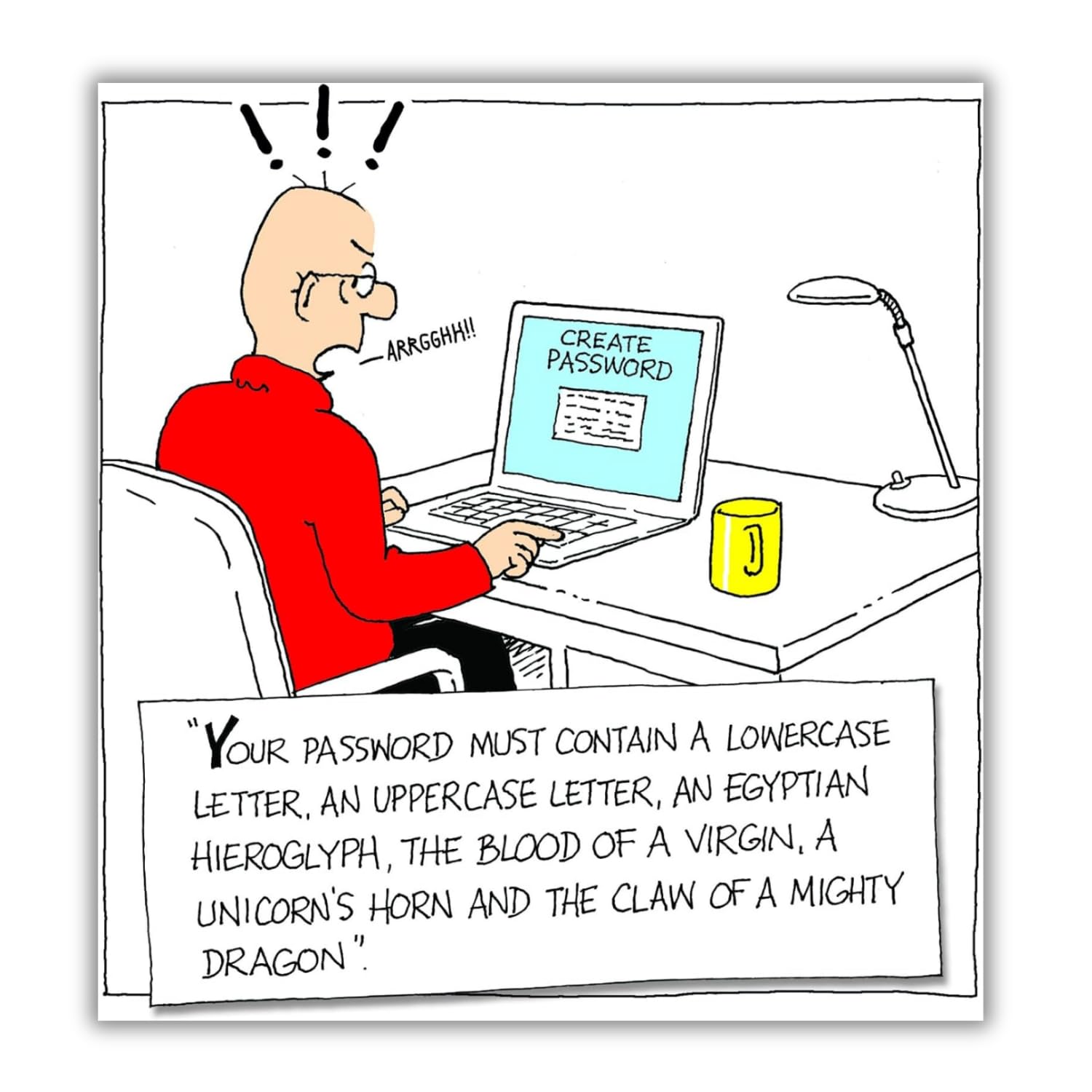 Emotional Rescue Norbert & Val Funny Birthday Card for Him - Create Password | 24 cm x 16.5 cm