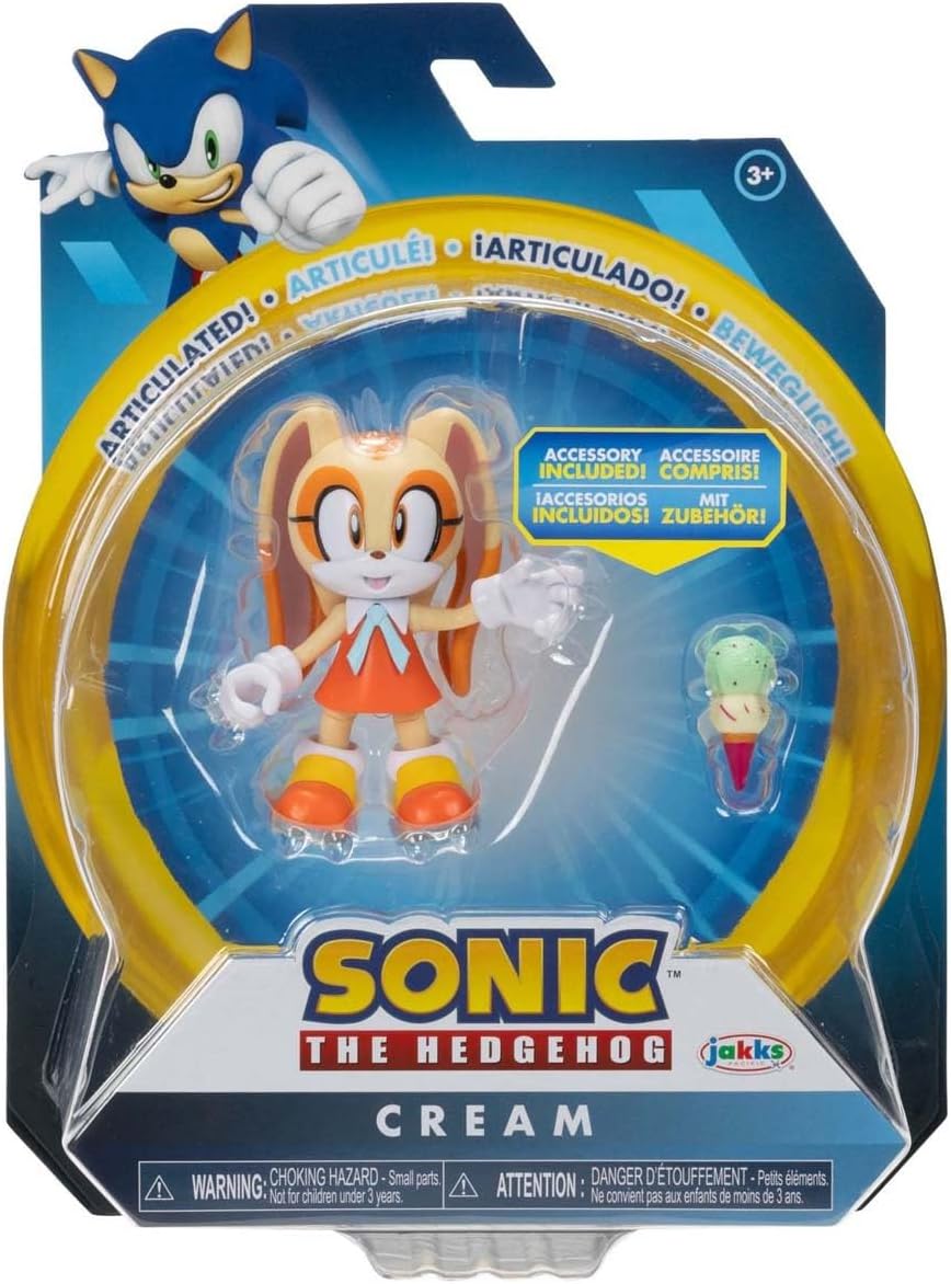 Sonic The Hedgehog - Cream 4" Figure with Ice Cream Accessory