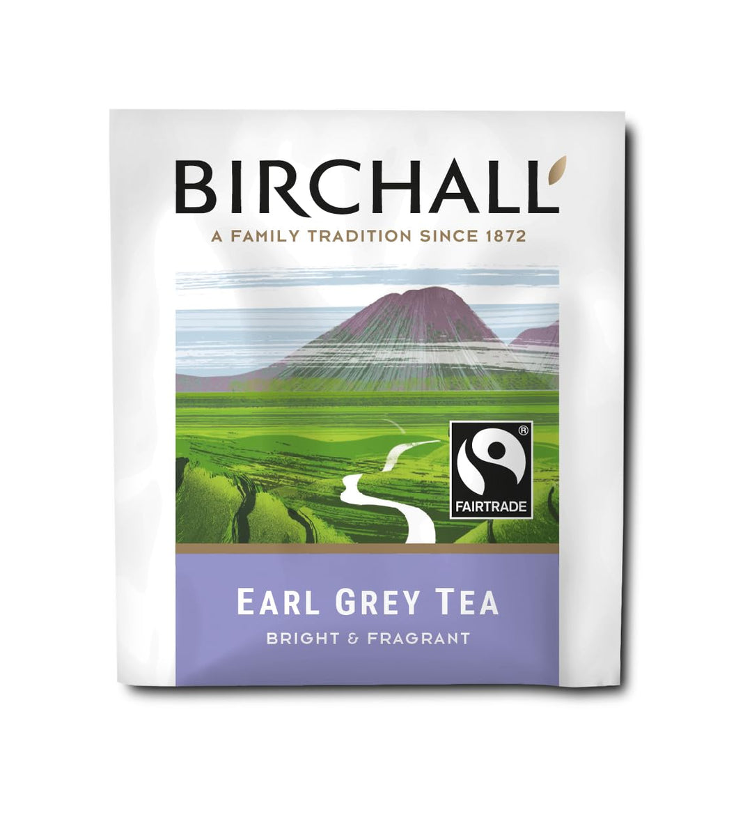 Birchall Earl Grey Tea | Black Tea with Natural Bergamot | 100 Plant-Based Tagged Tea Bags