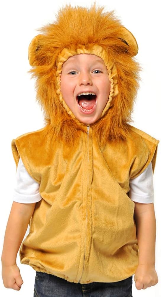 Pretend to Bee Lion Costume - Kids Unisex Zip-Up Fancy Dress for Ages 3-7 1