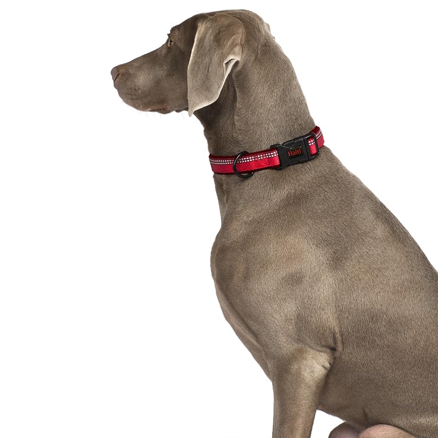 Halti Collar - Small Size, Red | Reflective Nylon & Neoprene Padded | Durable Metal D-Ring 3