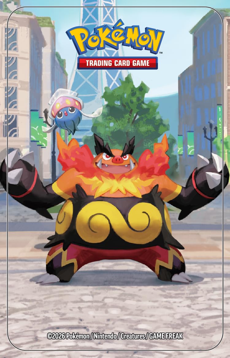Pokémon TCG: Lumiose City Mini Tin: Emboar & Inkay - 2 Booster Packs