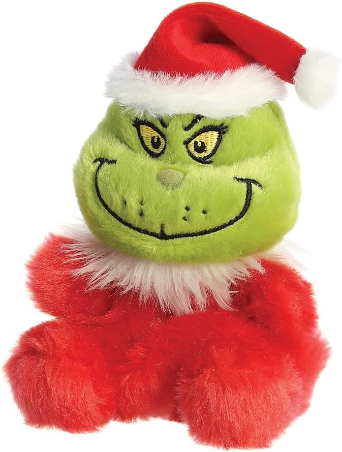 The Grinch Santa Palm Pal - Official Dr. Seuss Plush Toy for All Ages 5