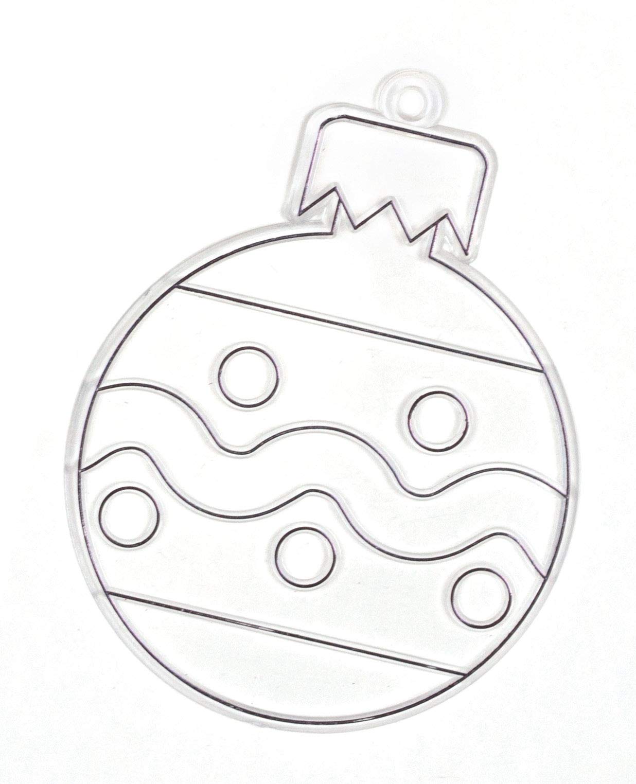 Baker Ross Christmas Bauble Suncatcher Craft Kit - Festive Acrylic Decorations for Kids (Pack of 8)