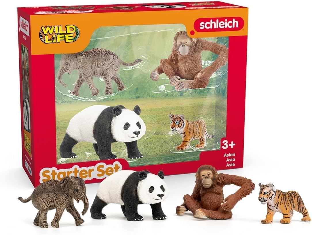 SCHLEICH Wild Life Africa Starter Set - 4Pc Animal Figurines for Ages 3+