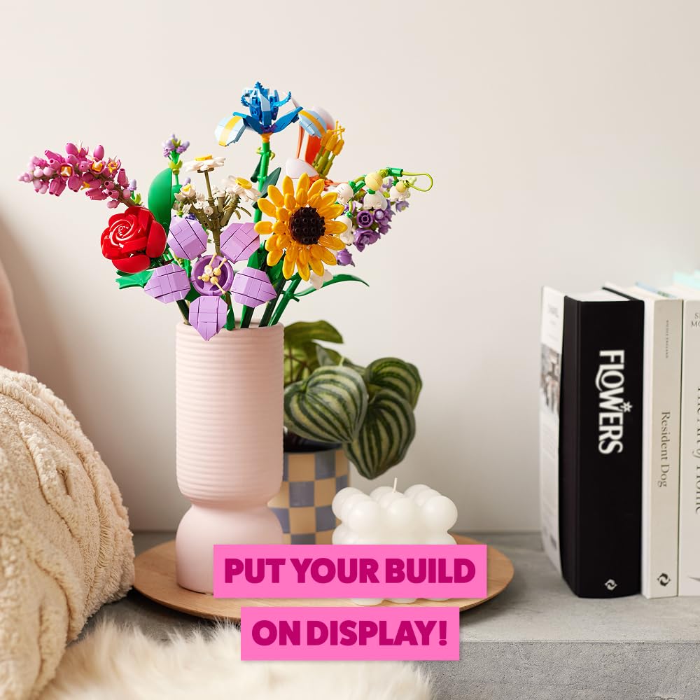 MAX Premium Flowers Building Bricks Collection - 10 to Collect, 243 Pieces per Capsule 3