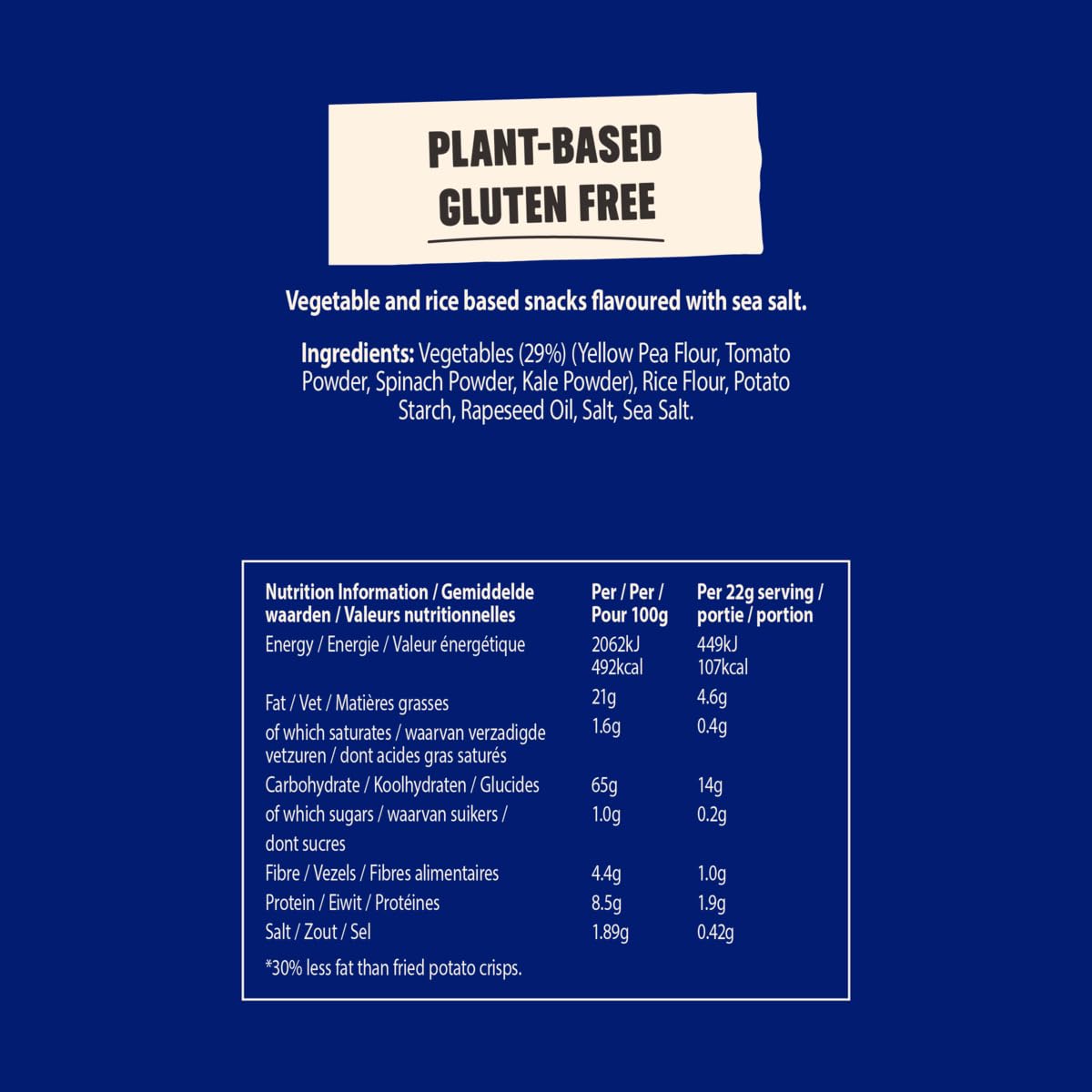 Eat Real Veggie Straws Sea Salted Multipack - 10 x 110g Bags | Gluten-Free & Vegan Snack 3