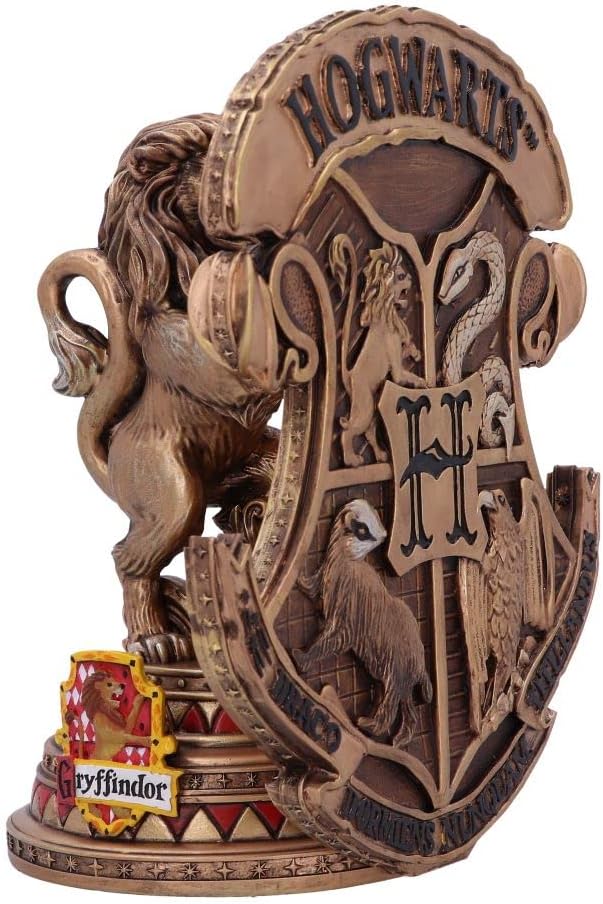 Nemesis Now Officially Licensed Harry Potter Gryffindor Bookend 20cm, Gold