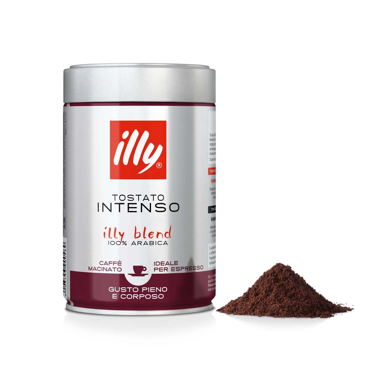 illy Dark Roast Ground Coffee - 100% Arabica | 250g Jar