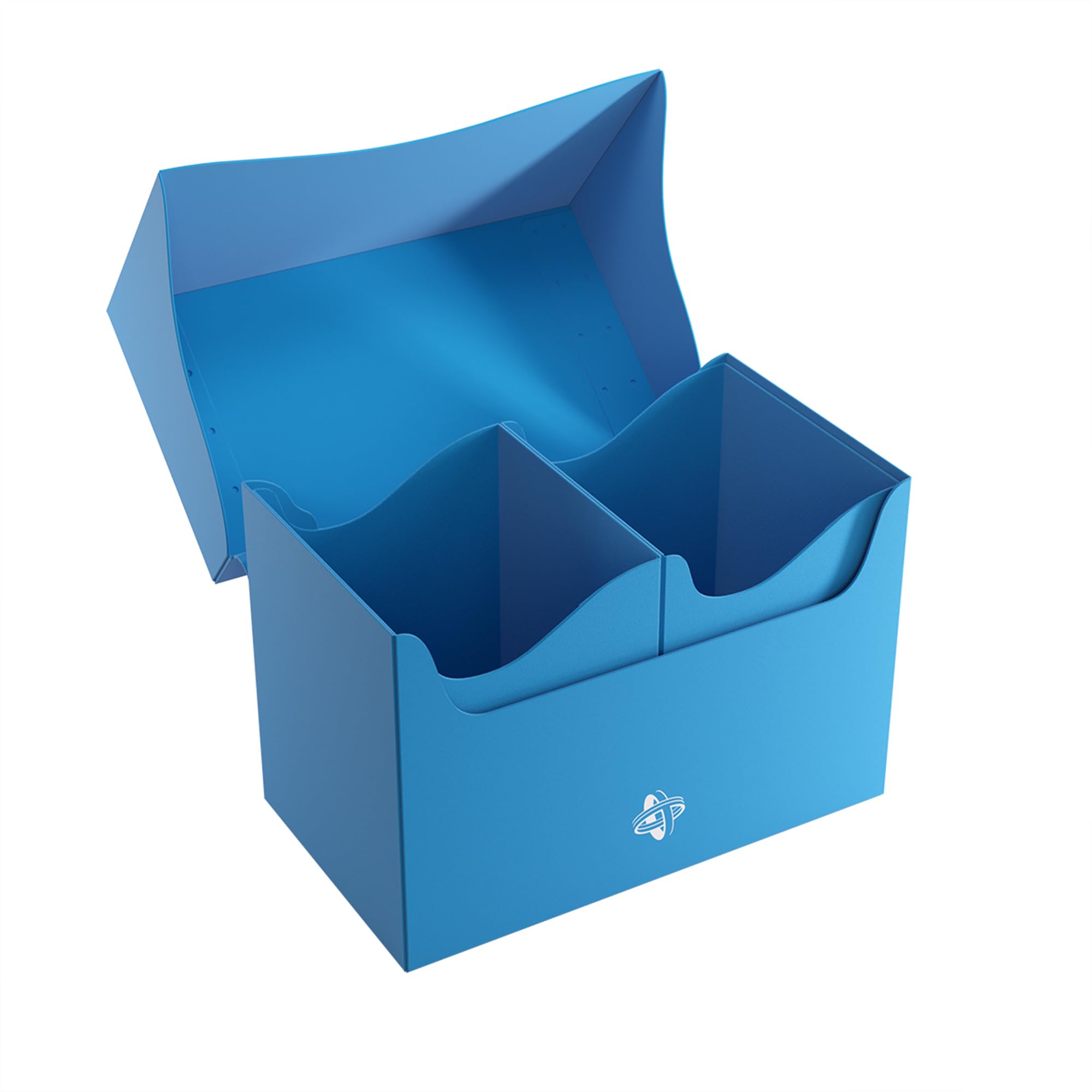 Gamegenic Double Deck Holder 200+ XL Card Box - Holds 200 Double-Sleeved Cards | Blue | Compact 3