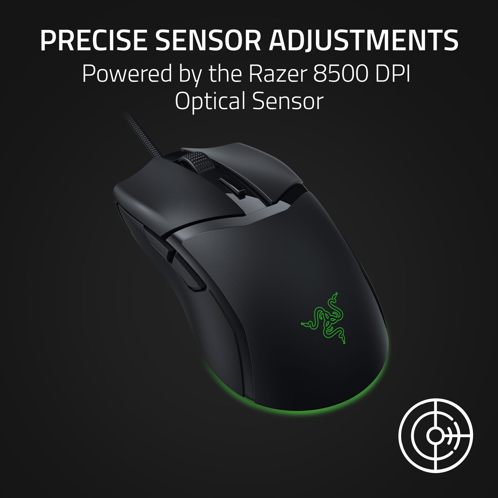 Razer Cobra Lightweight Wired Gaming Mouse - 8500 DPI Optical Sensor | Gen-3 Switches | Chroma RGB 5