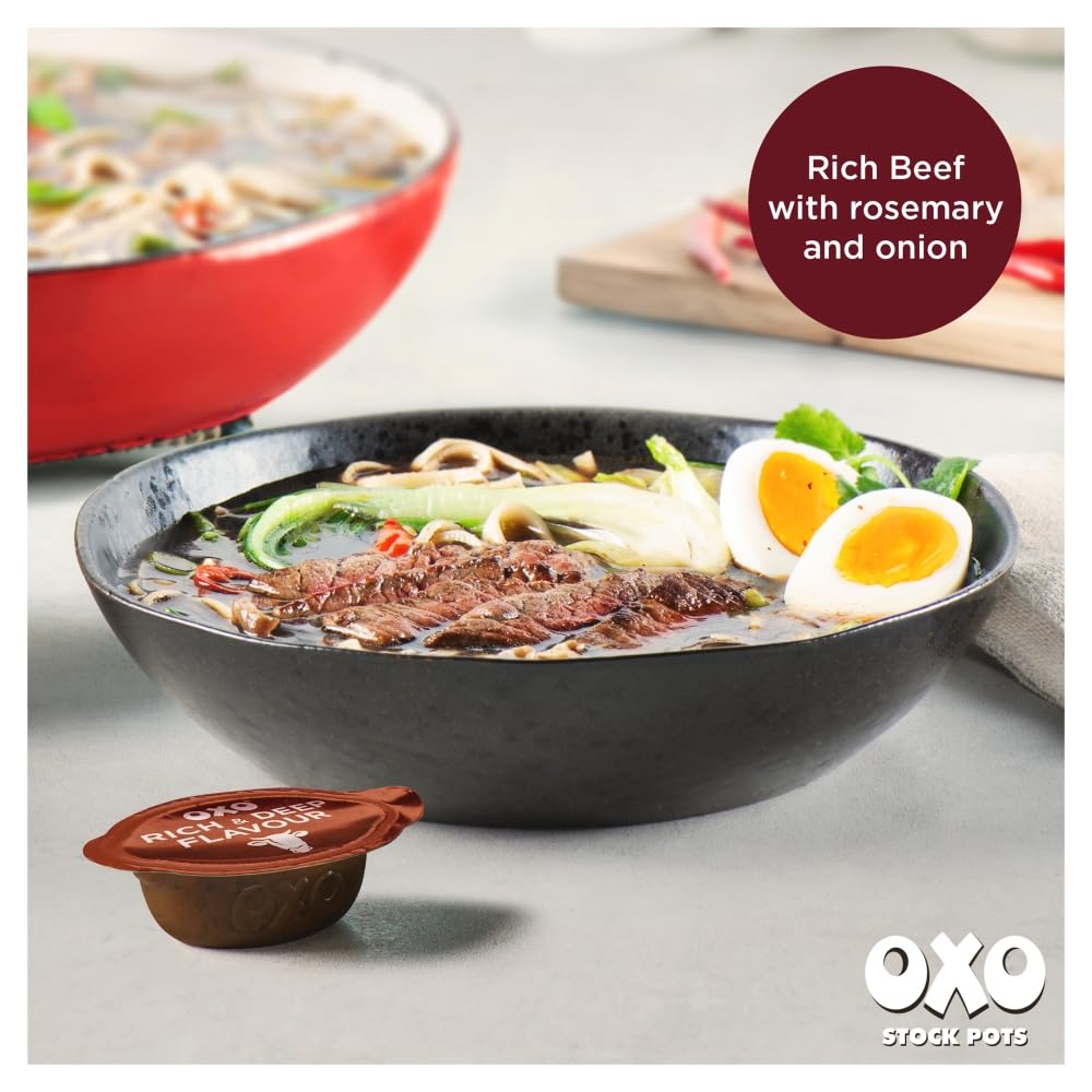 OXO Rich Beef Stock Pots with Rosemary & Onion – 4 Pots | Made with Real Meat Juices 8
