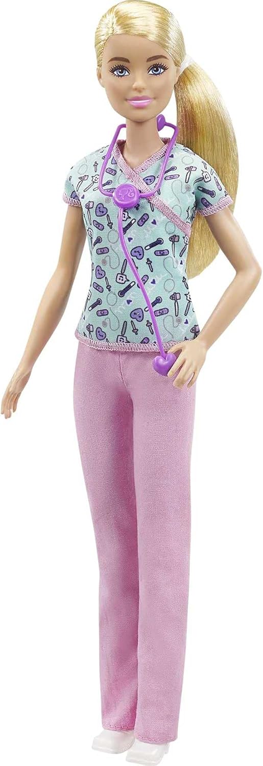 Barbie Nurse Doll - Medical Role Play for Kids 3 Years and Up 1