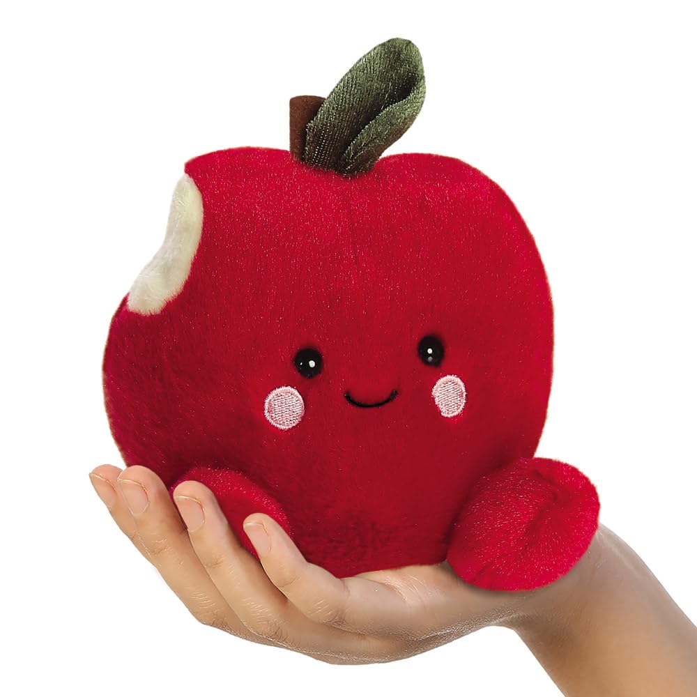 AURORA Palm Pals Crisp Red Apple Soft Toy | 13cm | Red | Suitable from Birth 6