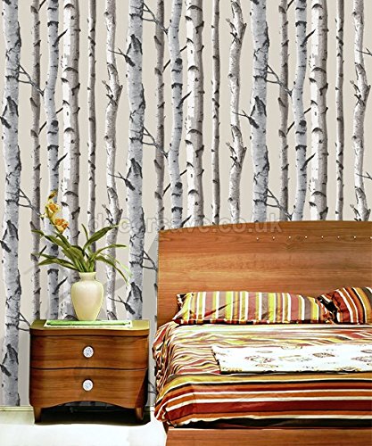 Brewster - Birch Tree Wallpaper Natural Wallpaper (FD31051)