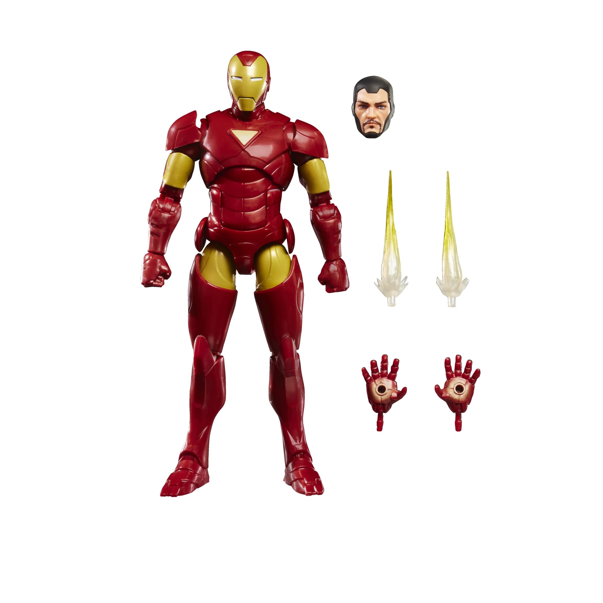 Marvel Legends Series Iron Man (Extremis) & Marvel’s Mandarin Action Figures Set | 15-cm Scale 9