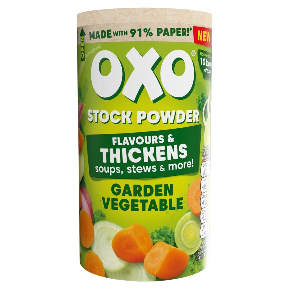 OXO Garden Vegetable Stock Powder - Savoury Base for Soups & Stews | 100g Packet 1