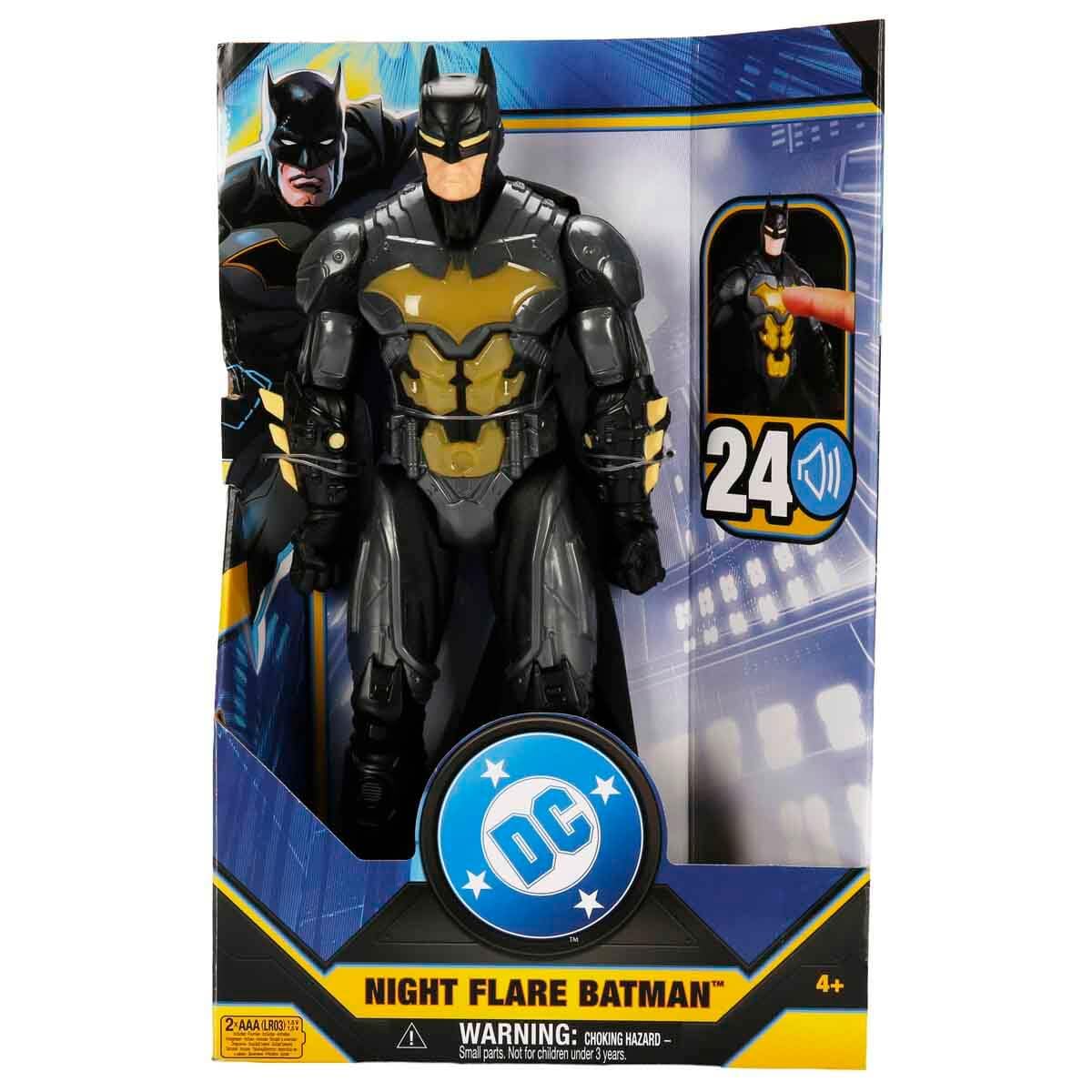 DC Comics Batman Night Flare 30cm Action Figure | Light Up Chestplate | 24 Sounds & Phrases 5