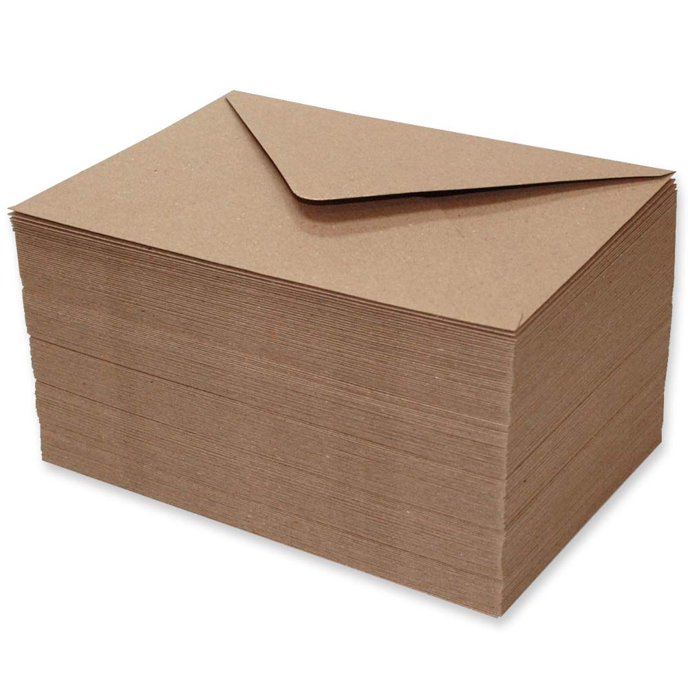 Craft UK Limited 150 C6 Kraft Envelopes - Recycled Paper for Cards & Invitations | Made in the UK 1
