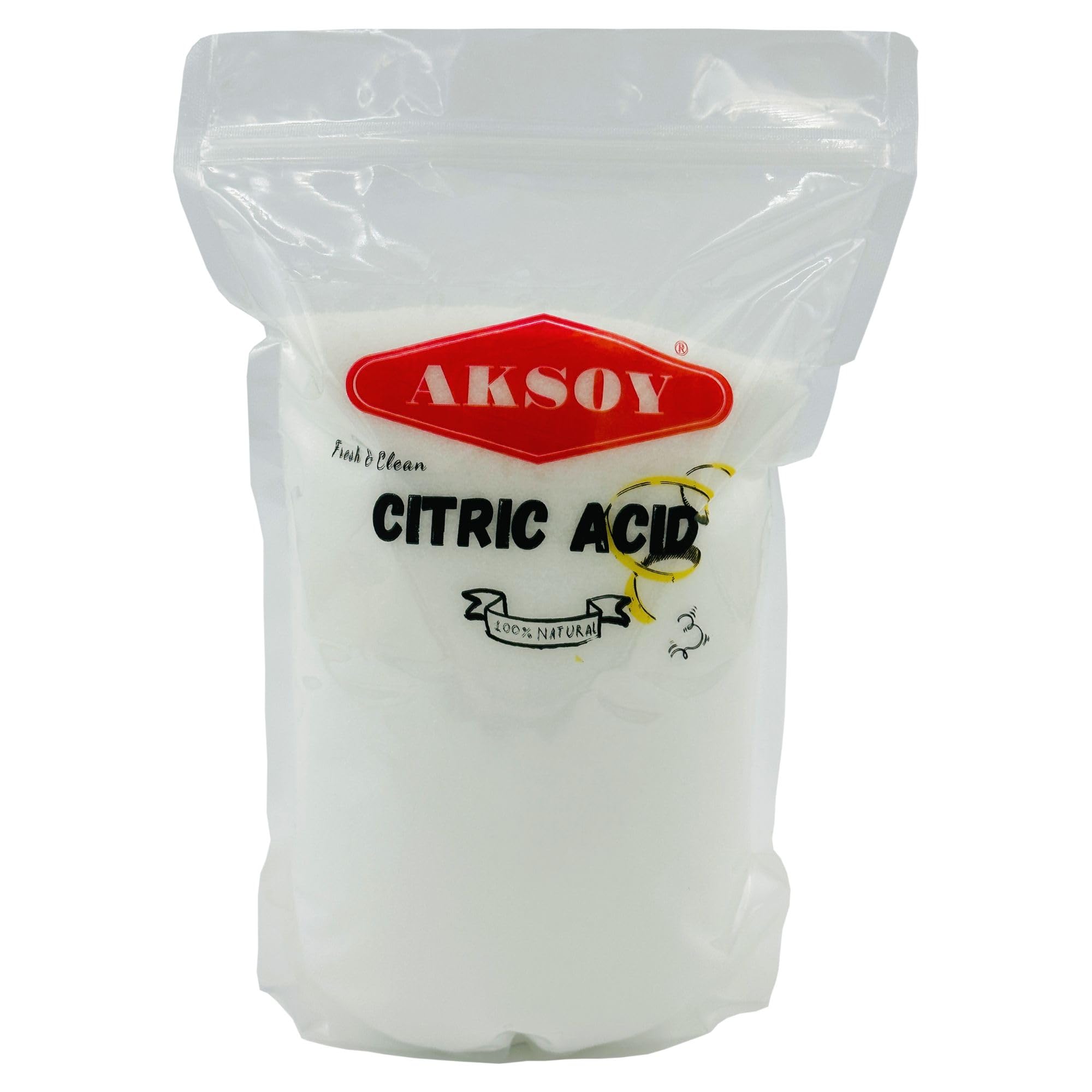 AKSOY Citric Acid Food Grade - 1000g Non-GMO Anhydrous Granule De-Scaler 1