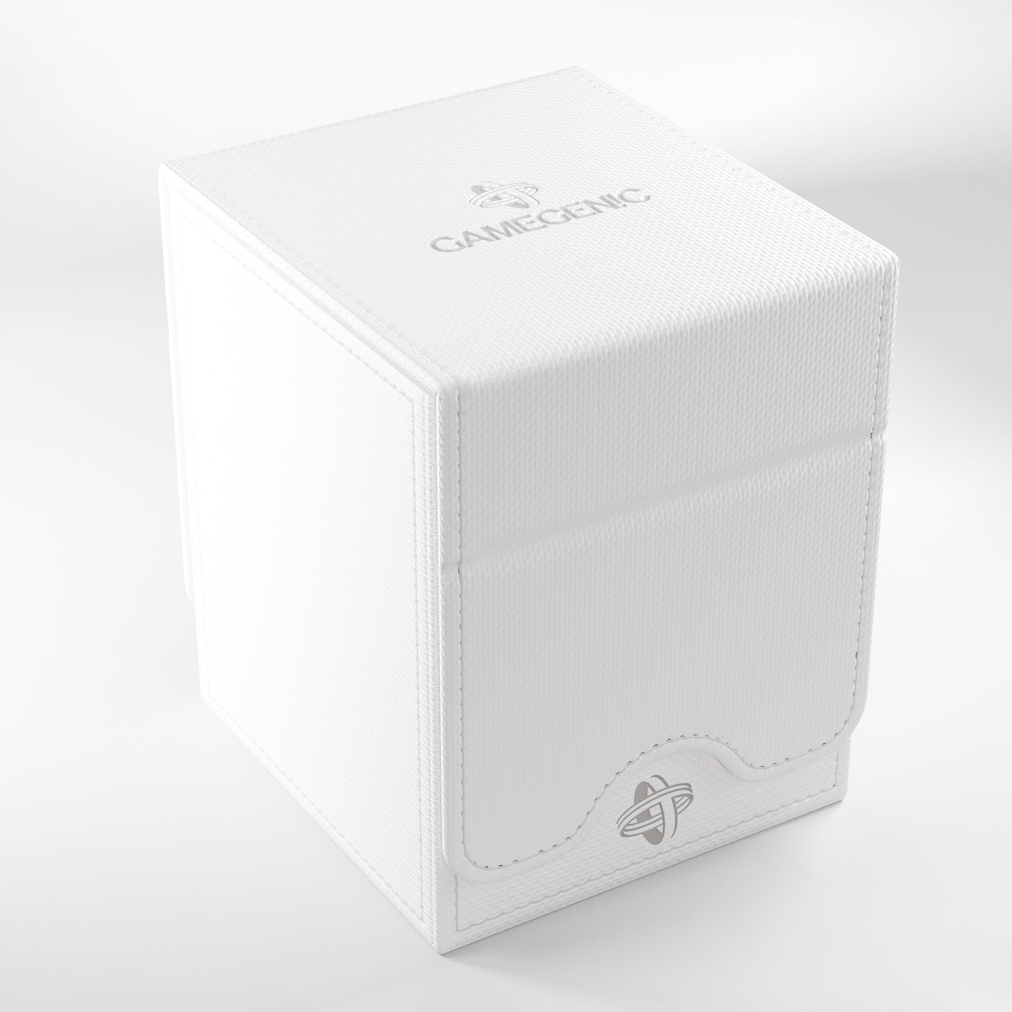 Gamegenic Squire Plus 100+ XL Convertible Deck Box | White | Armorfyber Exterior | Magnetic Closure