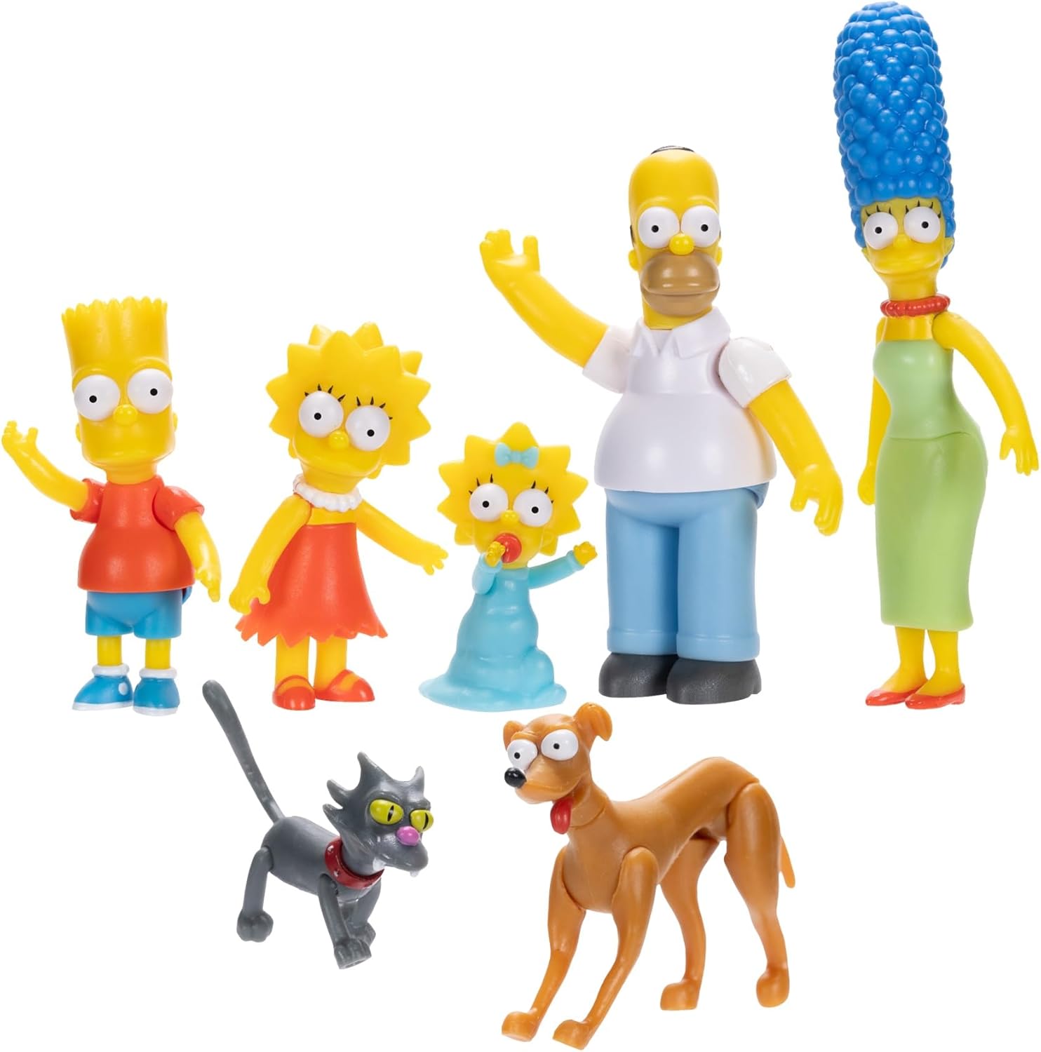 The Simpsons 2.5" Action Figure Scaled Multipack - Poseable Family Set with Pets 1