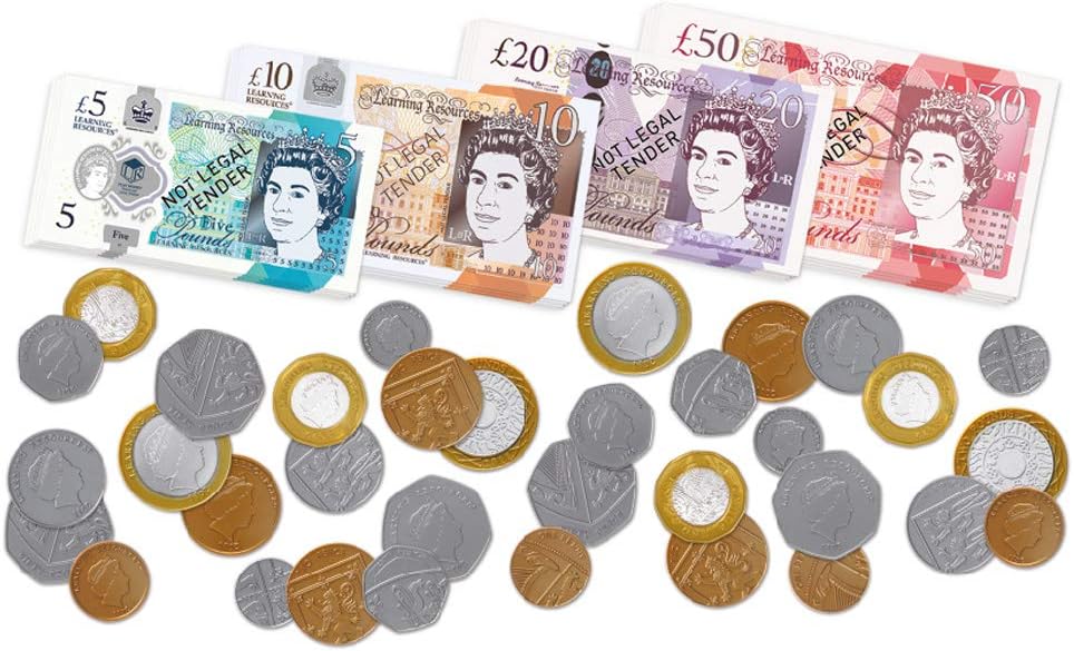 Learning Resources Play Money UK Assortment - Educational Toy for Ages 3+ 4