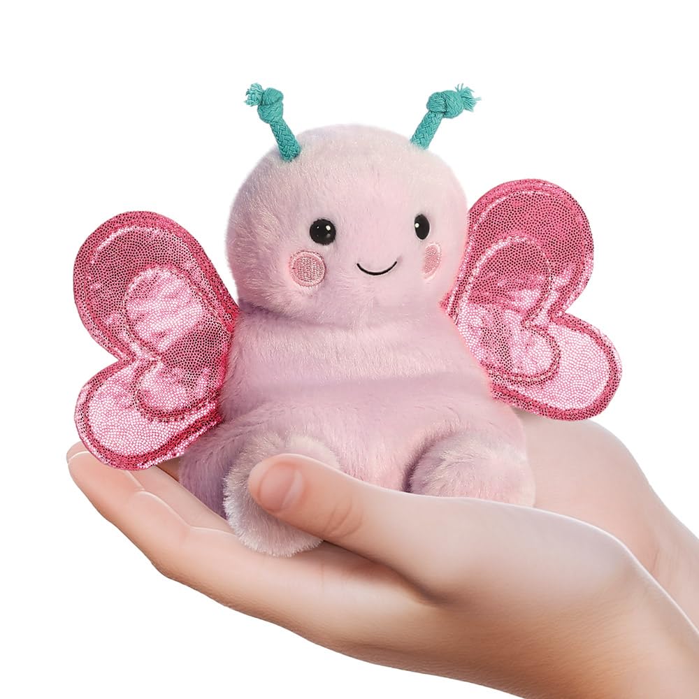 AURORA Palm Pals Petunia Butterfly Soft Toy | Pink | 13cm | Suitable from Birth