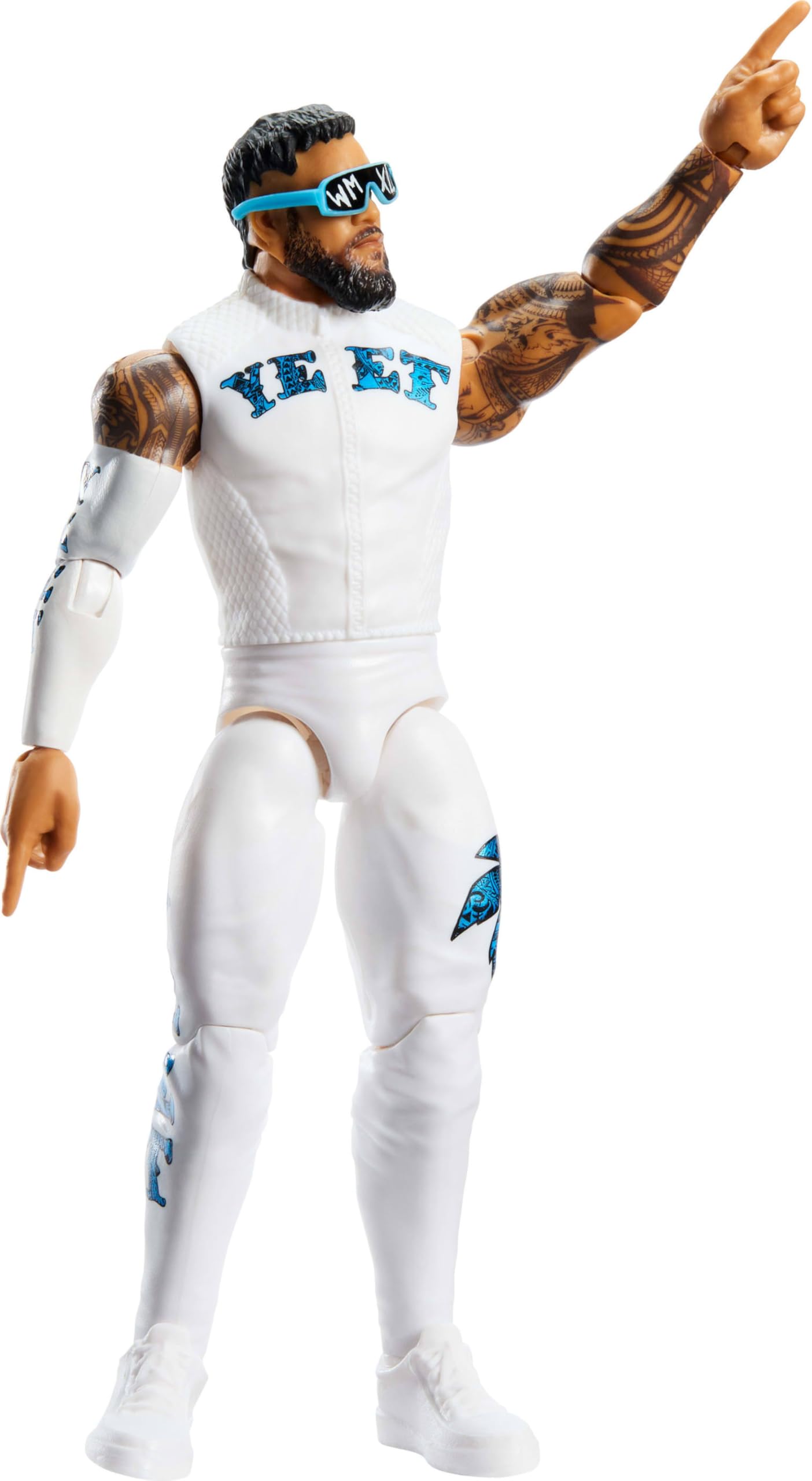 WWE Jey Uso Action Figure - Main Event Series #161 | 6-inch Scale | TrueFX Face 2