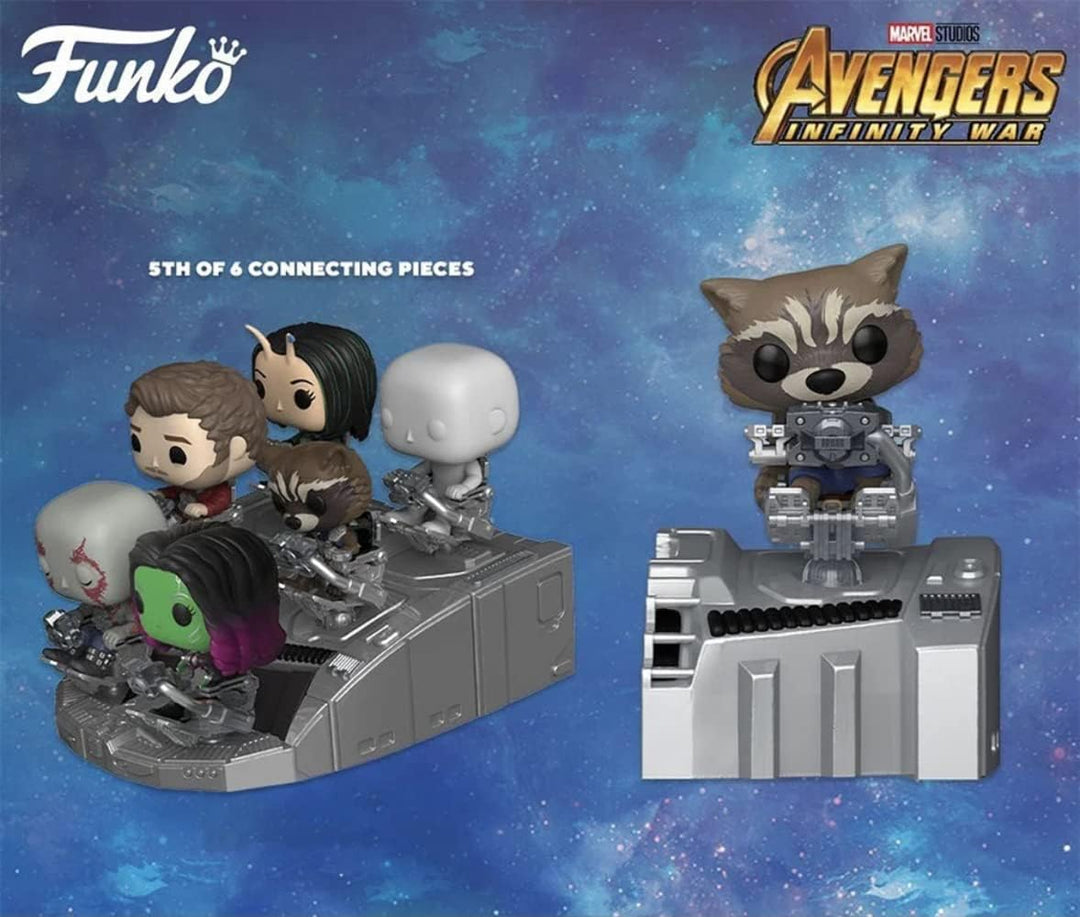 Funko Pop! Marvel Avengers: Infinity War - Rocket Raccoon Vinyl Figure in Guardians Ship Diorama Deluxe (63211)