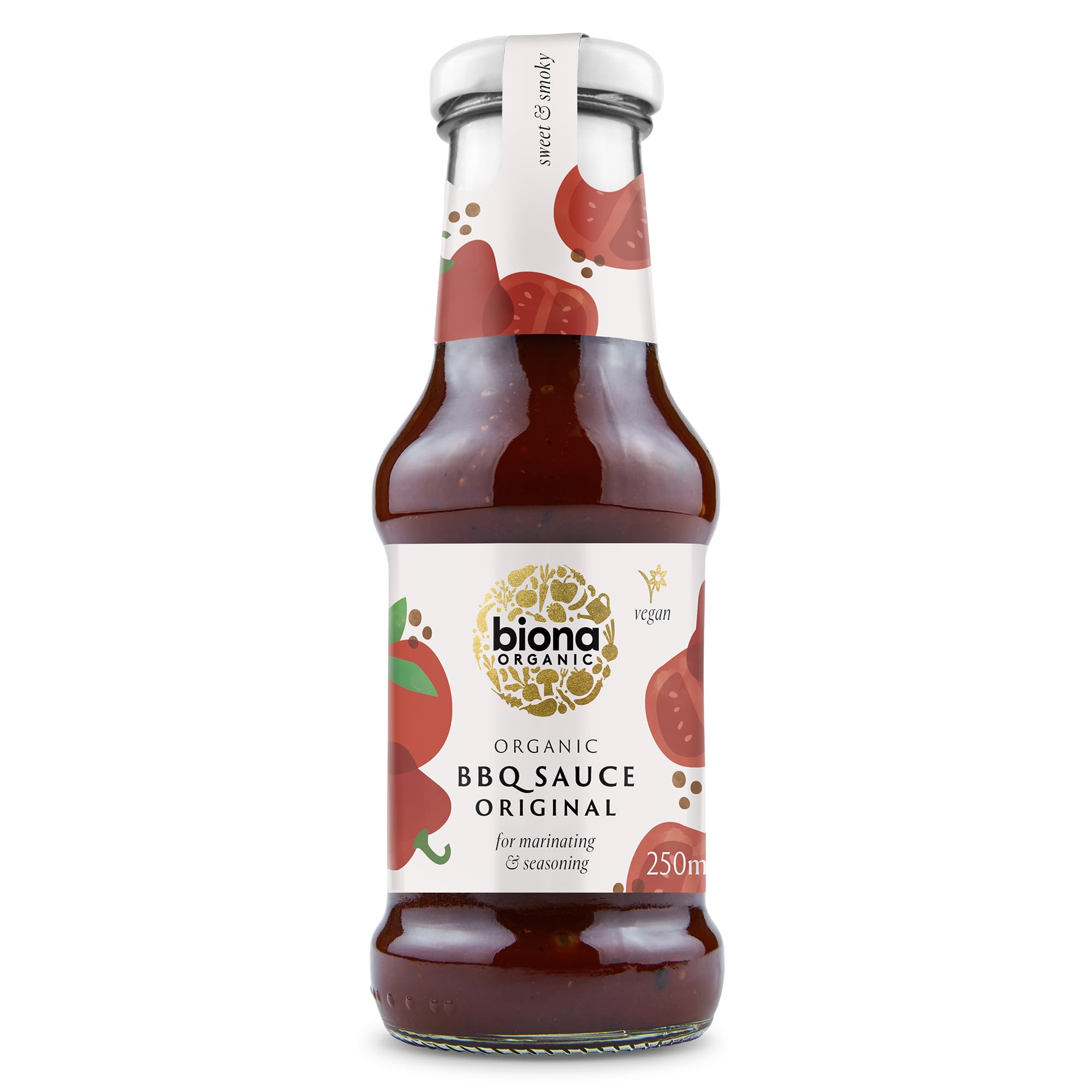BIONA Organic BBQ Sauce - Tangy Smoked Garlic & Tomato Flavor | Vegan | 250ml 1