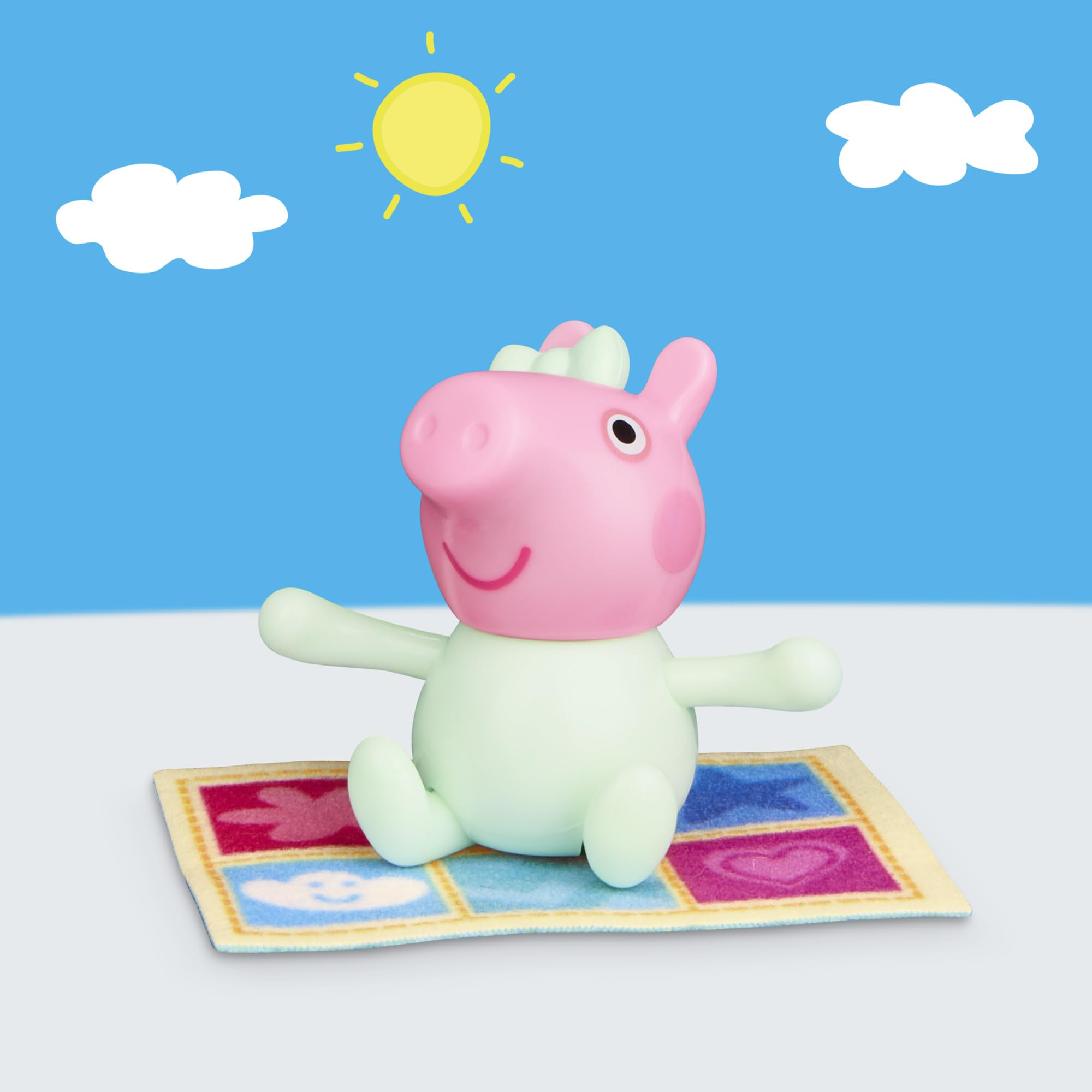 Peppa Pig Evie's Nursery Playset - 8 Pieces | 7.5-cm Scale Figure | Ages 3+ 4