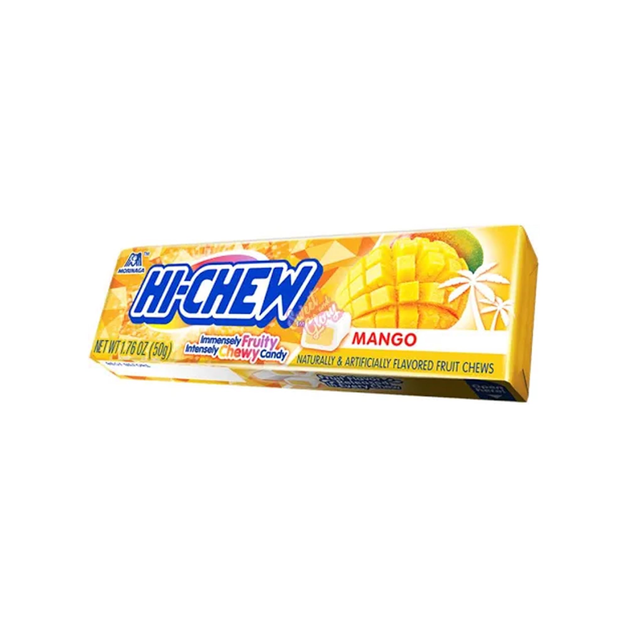 Hi-Chew Mango Flavor Chewy Candy | 50g Pack | Made with Real Mango Puree 1